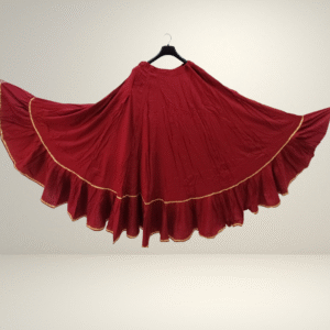 Bright Pink Traditional Cotton Chaniya – 8 Meter Gher | 40" Length | 6 colors by Neel Collection