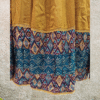 Mustard & Teal Cotton Chaniya Choli Set with Mirror Work by Neel Collection