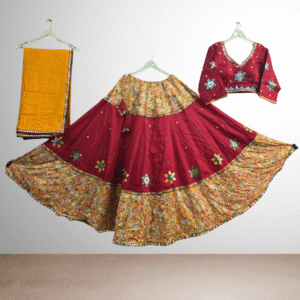 Red Chaniya Choli Set – Traditional Elegance