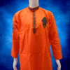 Men’s Festive Orange Kurta – Peacock Grace Edition by Neel Collection
