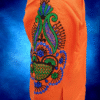 Men’s Festive Orange Kurta – Peacock Grace Edition by Neel Collection