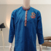 Blue Embroidered Festive Kurta for Men by Neel Collection