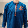 Blue Embroidered Festive Kurta for Men by Neel Collection