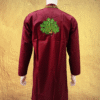 Maroon Embroidered Kurta for Men – Peacock Feather Design by Neel Collection